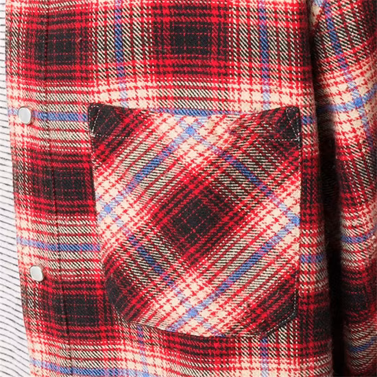 Camisa de flanela lavada com lixívia por atacado de algodão manga comprida casual masculina camisa de flanela xadrez vintage