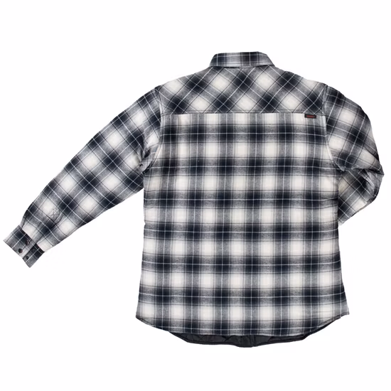 Design personalizado casual xadrez escuro padrão fantasia camisas de algodão xadrez de flanela de manga comprida para homens