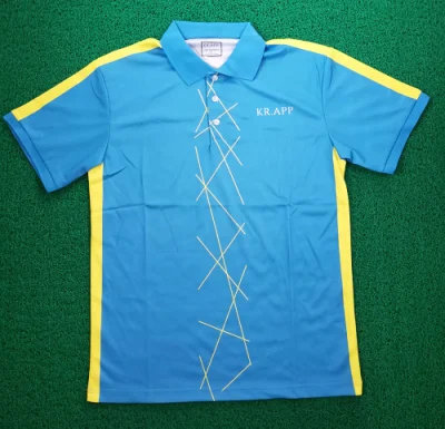 Polo de golfe masculino 100% poliéster camisa polo de manga curta uniforme personalizada com logotipo personalizado impresso